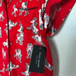 Kate Spade NY "Poodle" Pajama Set Size Large NWT